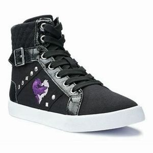 NIB ★OFFICIAL★ DISNEY'S/D•Signed DECEDENT'S "MAL"   HIGHTOPS/SIZE:3Y